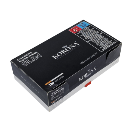 Цигарні гільзи KORONA Slim. У упаковці 120 штук.